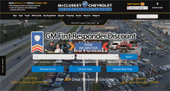 Desktop Screenshot of mccluskeychevrolet.com