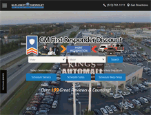 Tablet Screenshot of mccluskeychevrolet.com